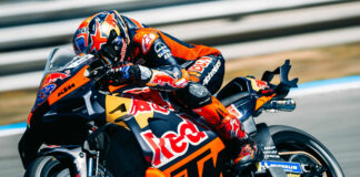 Jack Miller (43). Photo courtesy KTM Factory Racing.