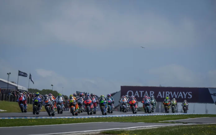 Moto2 race in Australia. Photo courtesy Dorna.