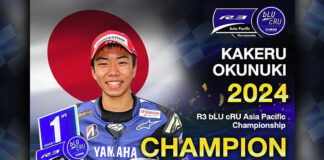 Kakeru Okunuki clinches Yamaha R3 bLU cRU Asia Pacific Championship at The Bend