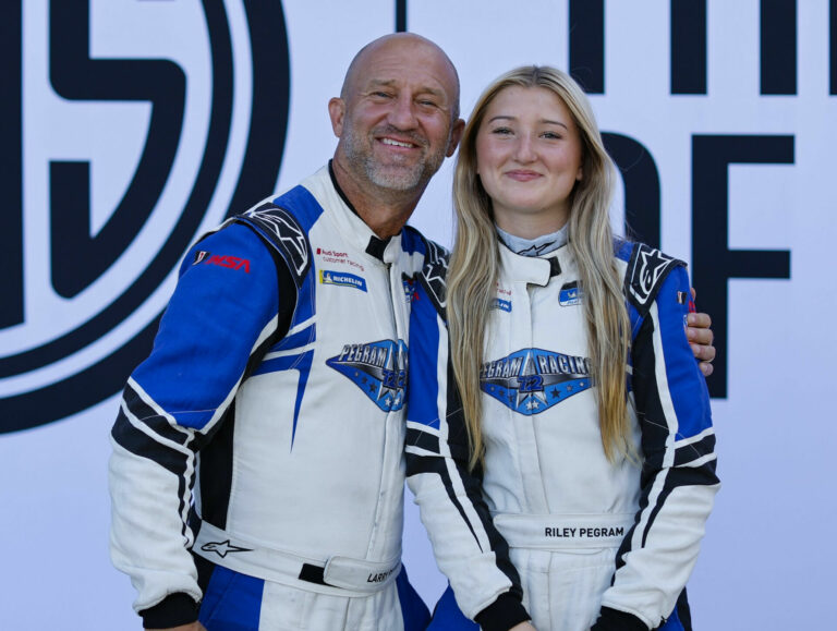 Motorcycle Racer Larry Pegram & Daughter Riley Going IMSA Car Racing
