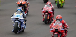 Alex Marquez (73), Francesco Bagnaia (63) and Marc Marquez (93). Photo courtesy Dorna.