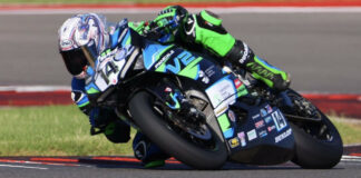 Chase Black on his Ducati Panigale V2 Supersport bike at COTA, in Texas. Photo courtesy Chase Black Racing.