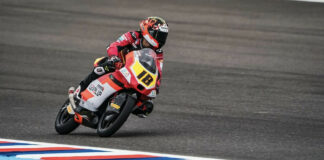 Matteo Bertelle fastest in FP2 in Argentina. Photo courtesy LEVELUP MTA Team.