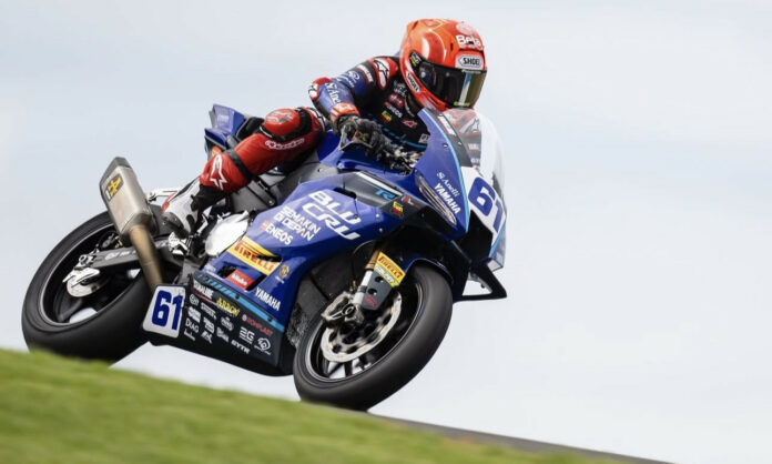 Can Oncu on his Yamaha YZF-R9. Photo courtesy Evan Bros. Team.