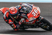 Angel Piqueras fastest this morning in Texas. Photo courtesy MT Helmet MSI Team.