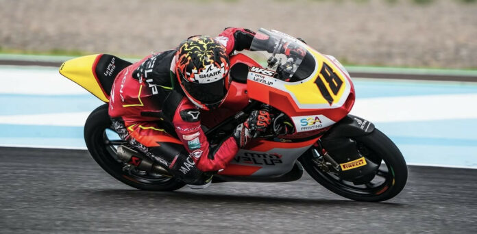 Matteo Bertelle fastest Friday afternoon in Texas. Photo courtesy Level Up MTA Team.