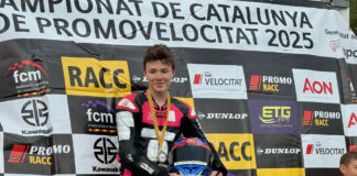 American Sebastian Dear won the opening round at Circuit Móra d’Ebre in the Ohvale GP2 190cc class.