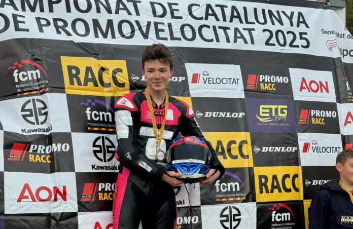 American Sebastian Dear won the opening round at Circuit Móra d’Ebre in the Ohvale GP2 190cc class.