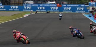 Moto2 race. Photo courtesy Dorna.