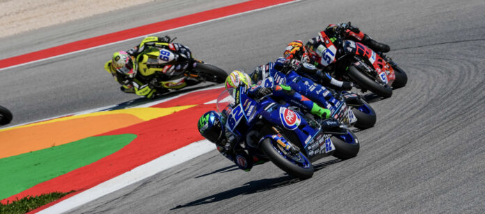 WSSP Race 2 in Portugal. Photo courtesy Dorna.
