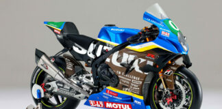 The 2025 Team Suzuki CN Challenge GSX-R1000R racebike. Photo courtesy Suzuki.