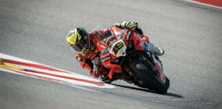 Alvaro Bautista was fastest this morning at TT Assen Circuit. Photo courtesy Aruba.it Racing.