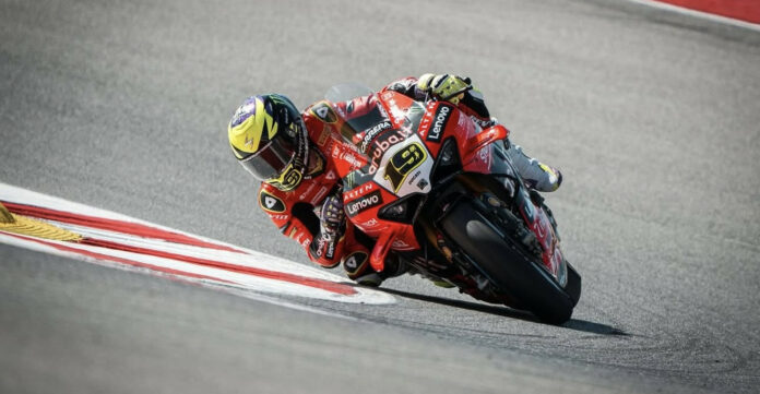 Alvaro Bautista was fastest this morning at TT Assen Circuit. Photo courtesy Aruba.it Racing.