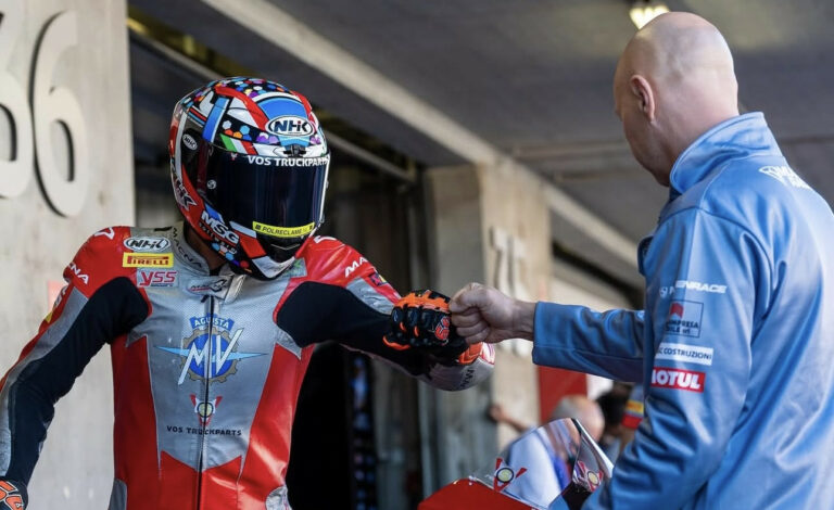 Bo Bendsneyder fastest this morning during FP at Assen. Photo courtesy MV Agusta Reparto Corse.
