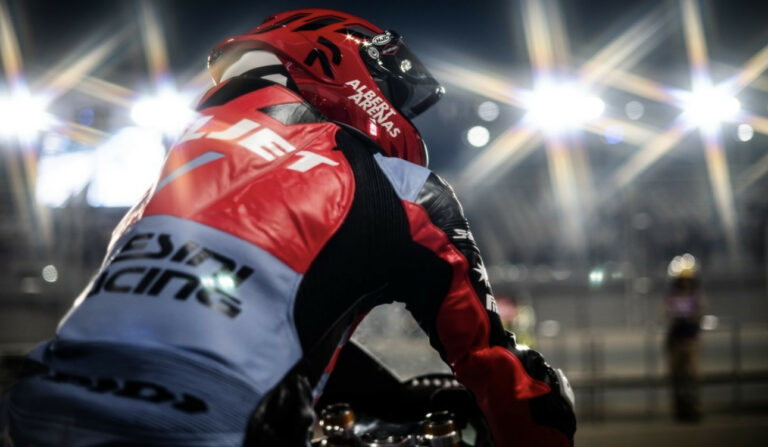 Albert Arenas in action in Qatar. Photo courtesy Gresini Team.