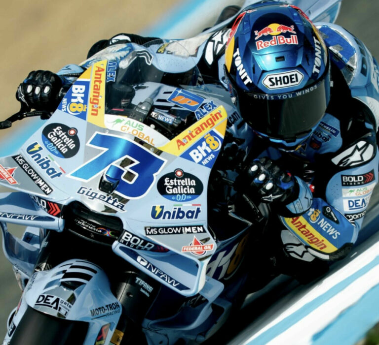 Alex Marquez was best In Friday Practice at Jerez. Photo courtesy Gresini Racing Team.