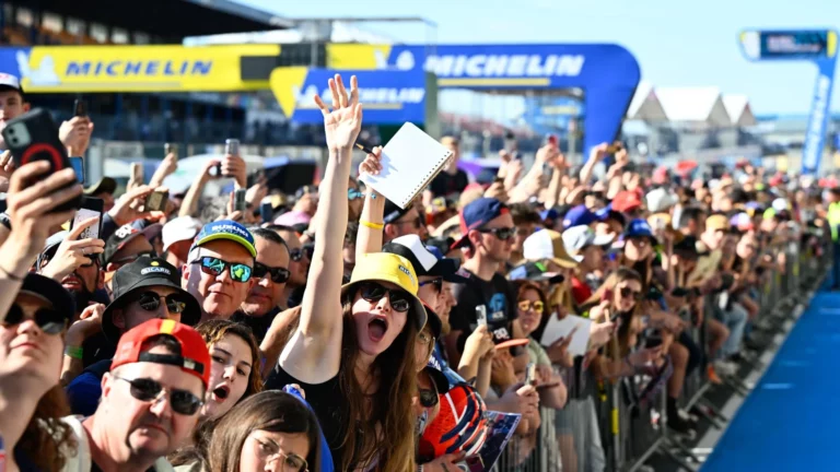 Crowd at Circuit Bugatti in Le Mans, France. Photo courtesy MotoGP.com.