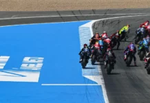 MotoGP Sprint race start at Jerez. Photo courtesy Dorna.