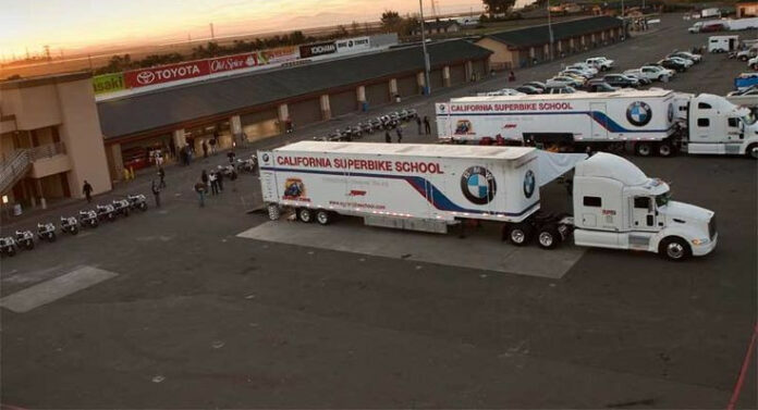 California Superbike School's Trucks. Photo courtesy CSS.