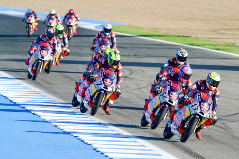 Kristian Daniel Jr. (70) during Red Bull Rookies Cup Race 2 at Jerez. Photo courtesy Red Bull Rookies Cup.