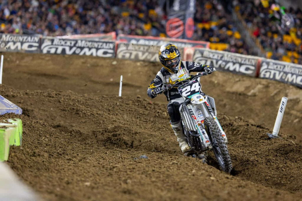 Fourth place 250SX Class - RJ Hampshire.