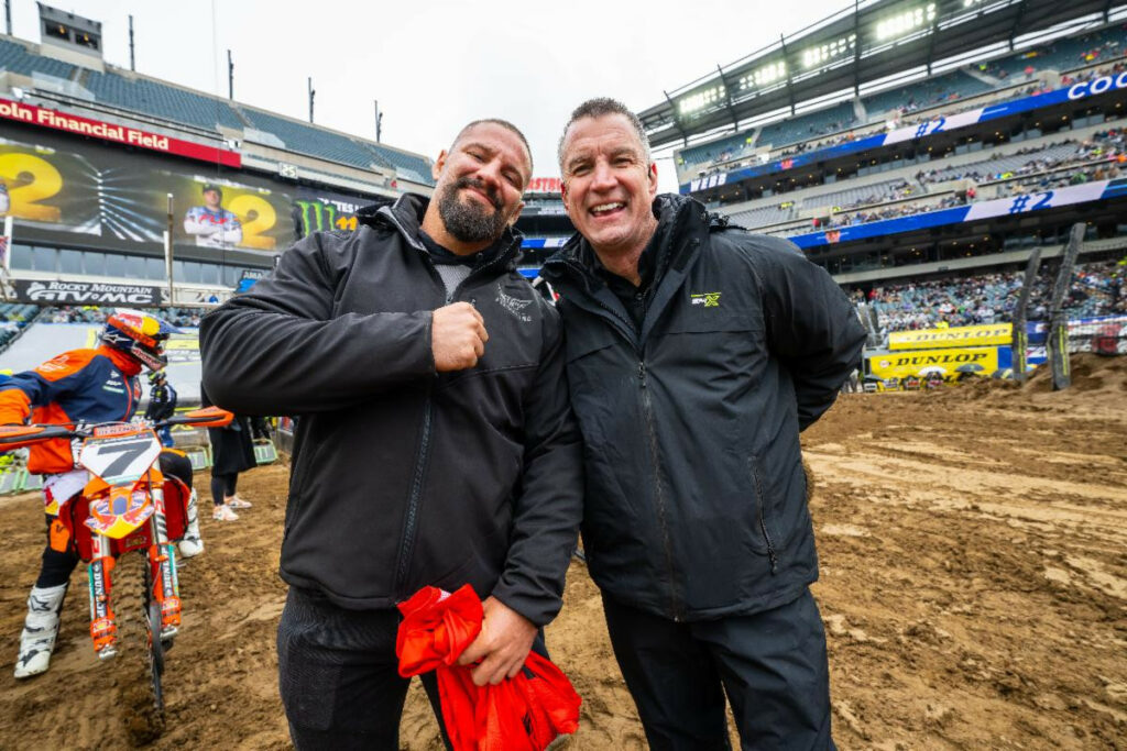 Bron Breakker at his first Supercross event. Photo courtesy Feld Motor Sports.