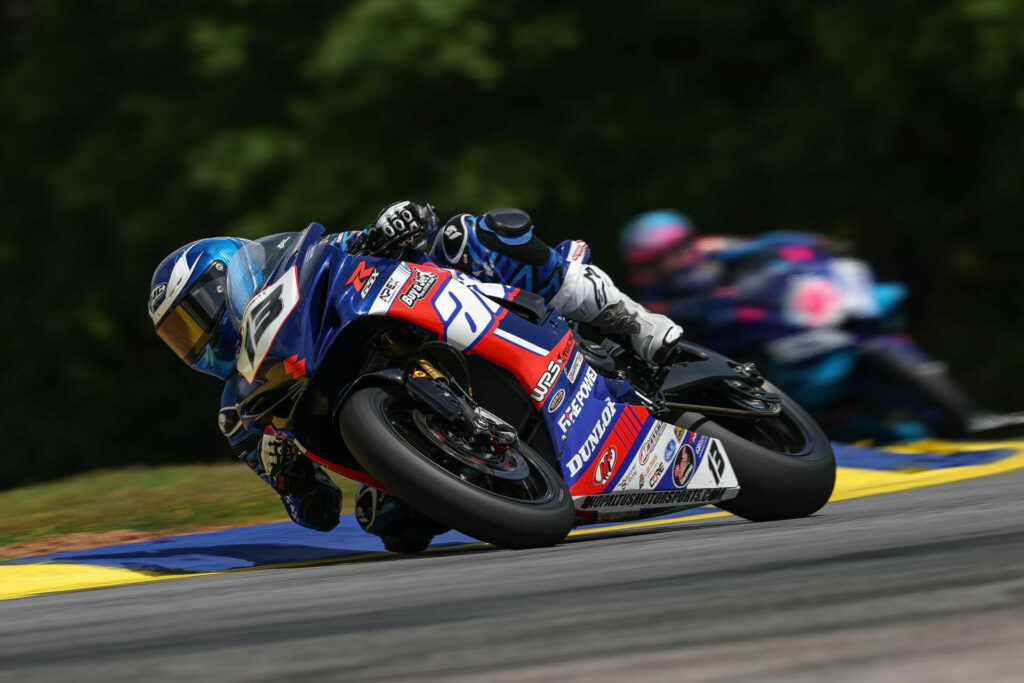 Owen Williams on his Suzuki GSX-R750 at Road Atlanta.