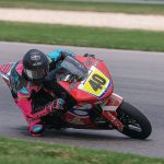 Julian Correa (40) in action during the MotoAmerica Talent Cup event at Barber. Photo by BJN