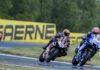 Lucas Mahias (94), Jaume Masia (51) and Can Oncu (61) during World Supersport race. Photo courtesy Dorna.