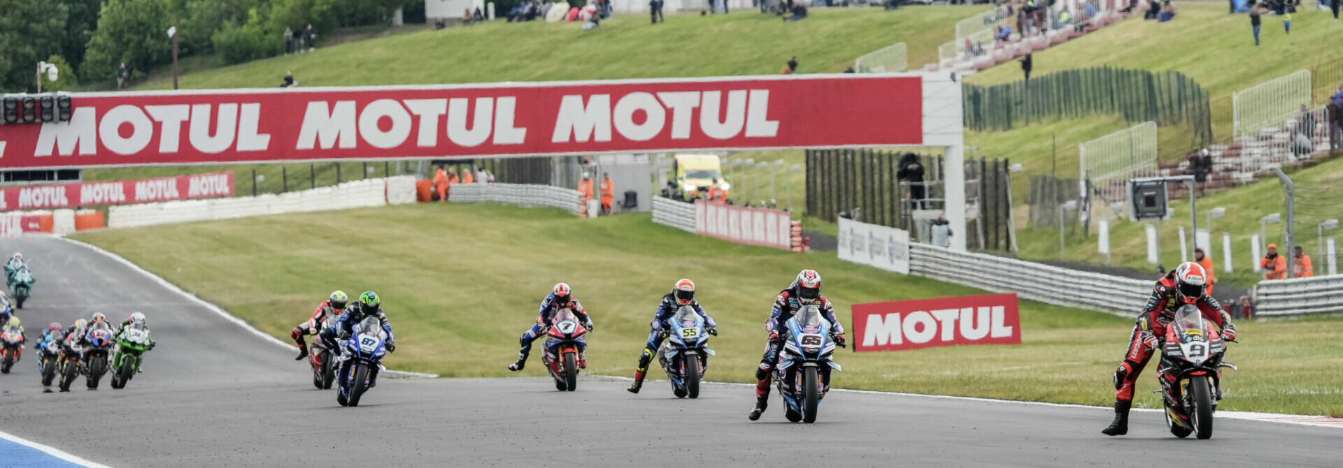 World Superbike race 2 at Autodrom Most. Photo courtesy Dorna.