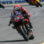 Cory Ventura on his PS2 Racing Aprilia RSV4 1100 at Road Atlanta. Photo courtesy Brian J Nelson