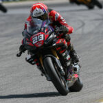 Cory Ventura on his PS2 Racing Aprilia RSV4 1100 at Road Atlanta. Photo courtesy Brian J Nelson