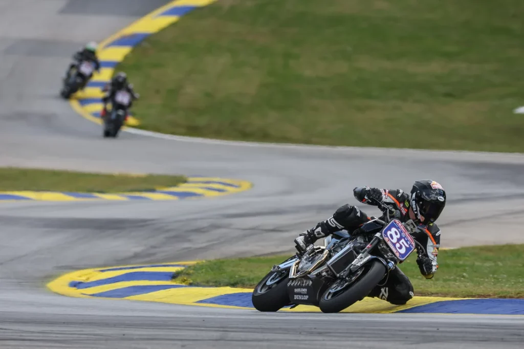 Jake Lewis completed a perfect weekend in the Mission Super Hooligan National Championship with a win on Sunday at Road Atlanta. Photo by Brian J. Nelson
