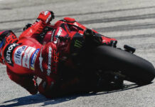 Marc Marquez was quickest this morning at Le Mans. Photo courtesy Ducati Corse Team.