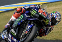 Fabio Quartararo during practice session at Le Mans Bugatti Circuit. Photo courtesy Monster Energy Yamaha MotoGP Team.