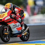 Joel Kelso was fastest this morning during FP2 and broke lap record in France. Photo courtesy LevelUp MTA Team.
