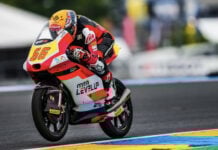 Joel Kelso was fastest this morning during FP2 and broke lap record in France. Photo courtesy LevelUp MTA Team.