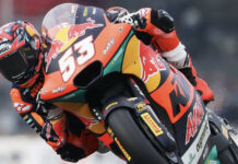 Deniz Öncü fastest this morning during FP2 in France. Photo courtesy Red Bull KTM Ajo Team.