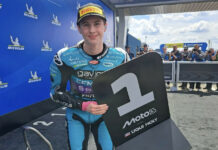 Maximo Quiles in the parc fermé after taking pole position at Le Mans. Photo courtesy Aspar Team.