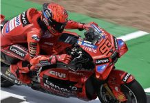 Marc Marquez was fastest this morning during FP1 in England. Photo courtesy Michelin Motorsport.