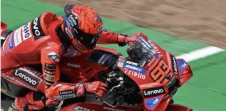 Marc Marquez was fastest this morning during FP1 in England. Photo courtesy Michelin Motorsport.