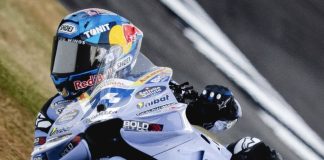 Alex Marquez sets New Lap Record during practice session in England. Photo courtesy Gresini Racing Team.