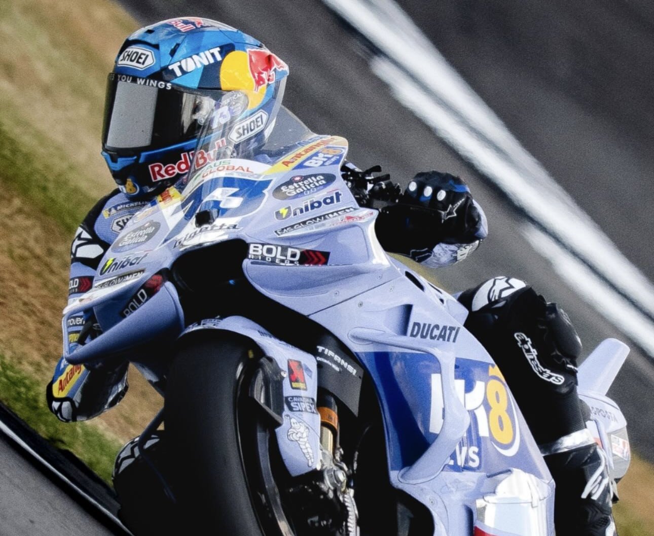 Alex Marquez sets New Lap Record during practice session in England. Photo courtesy Gresini Racing Team.