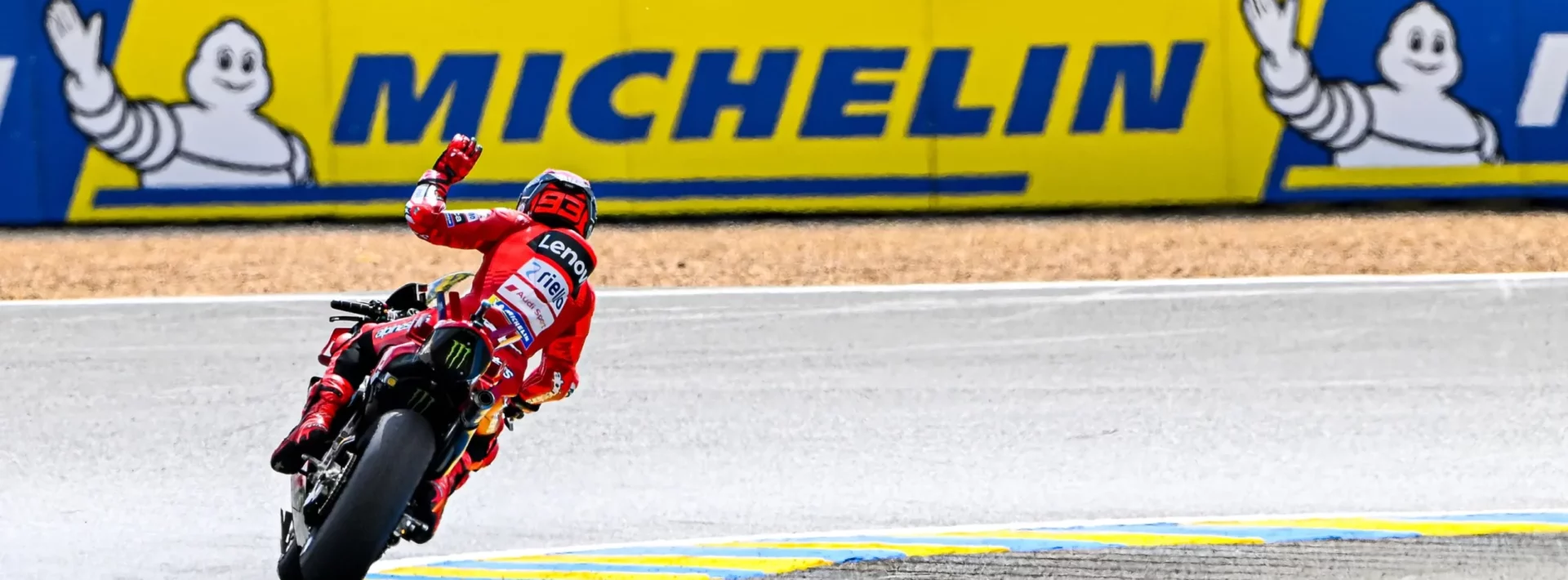 Marc Marquez was fastest this afternoon at the Bugatti Circuit. Photo courtesy Dorna.