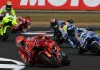 Marc Marquez (93), Alex Marquez (73), Fermin Aldeguer (54) and Fabio Di Giannantonio (49) during practice session at Silverstone Circuit, in England. Photo courtesy Dorna.