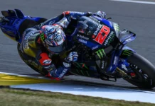 Fabio Quartararo was quickest this morning during MotoGP FP2. Photo courtesy Dorna.