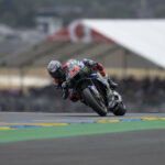 Fabio Quartararo during practice session at Le Mans Bugatti Circuit. Photo courtesy Monster Energy Yamaha MotoGP Team.