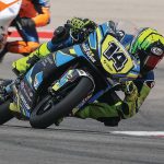 Chase Black (14) in action in the MotoAmerica Talent Cup event at COTA. Photo by BJN.