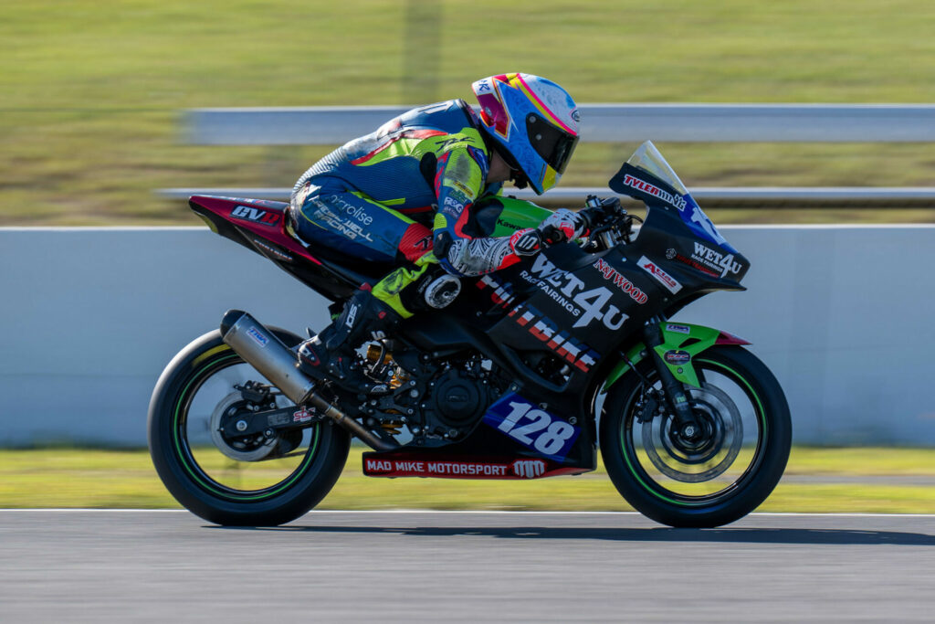 Tyler King was third overall in Supersport 300