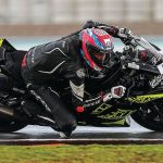 Eli Banish (69) in action at the RFME ESBK event at Valencia. Photo courtesy Eli Banish.